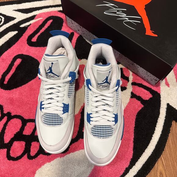 Jordan 4 Retro Military Blue (2024) - Size 11.5 - Brand New - Picture 2 of 7